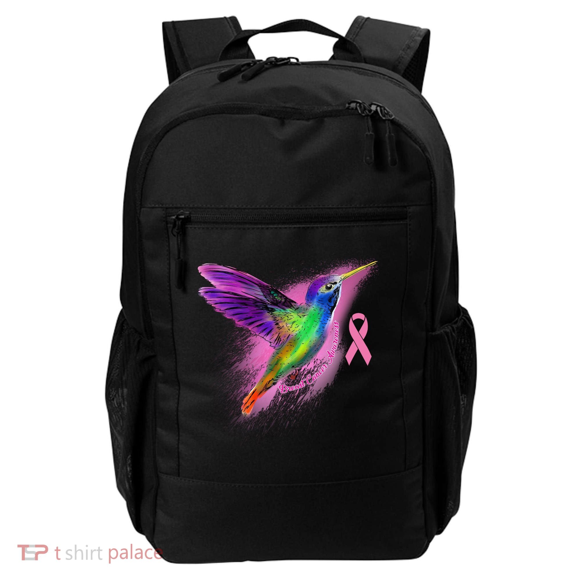 Humming Bird Breast Cancer Awareness Backpack