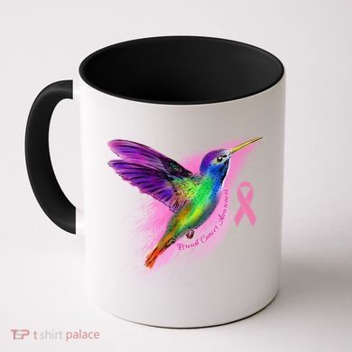 Humming Bird Breast Cancer Awareness Coffee Mug
