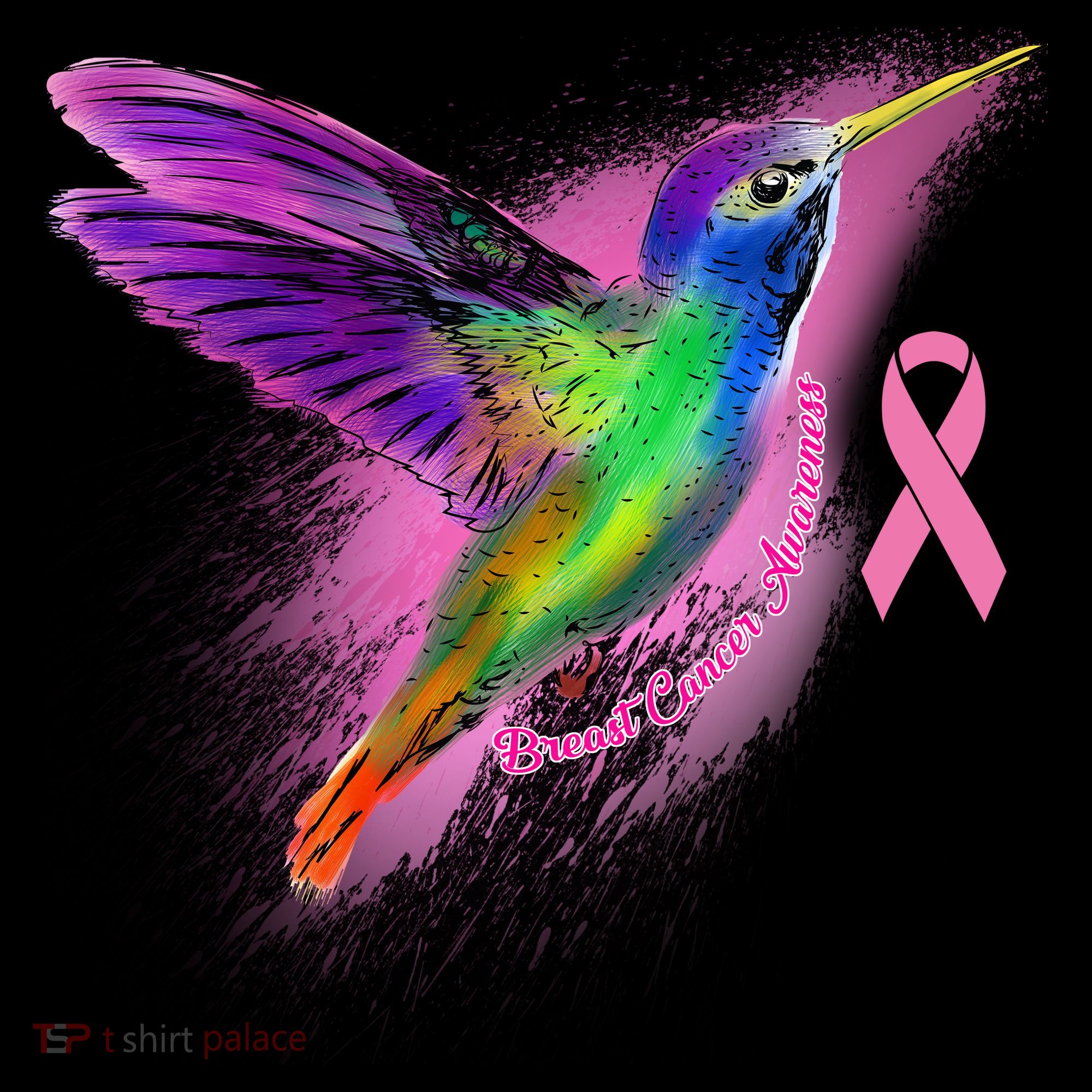 Humming Bird Breast Cancer Awareness Coffee Mug