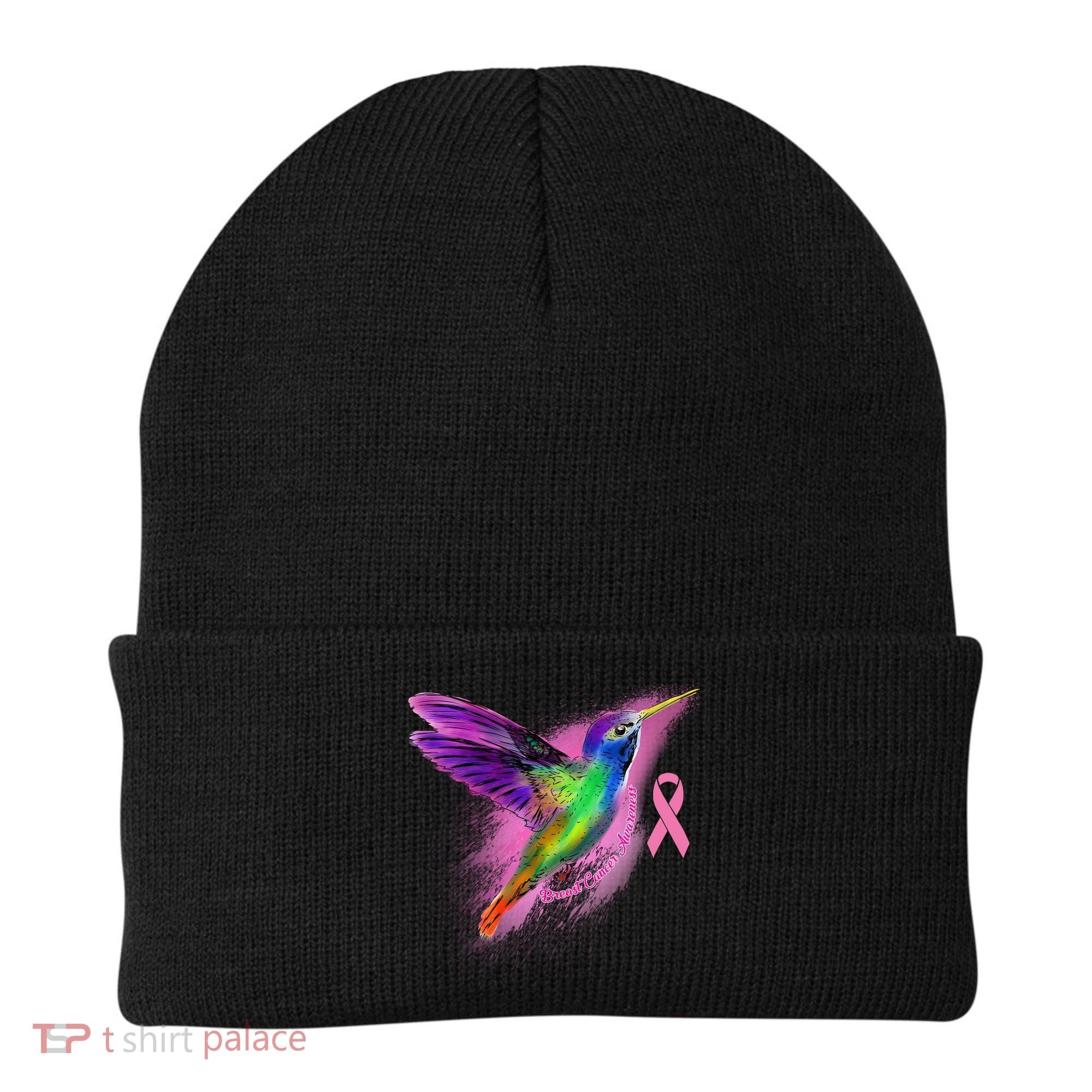 Humming Bird Breast Cancer Awareness Beanie