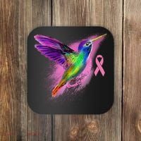 Humming Bird Breast Cancer Awareness Coaster thumb 0