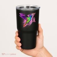Humming Bird Breast Cancer Awareness Tumbler thumb 2