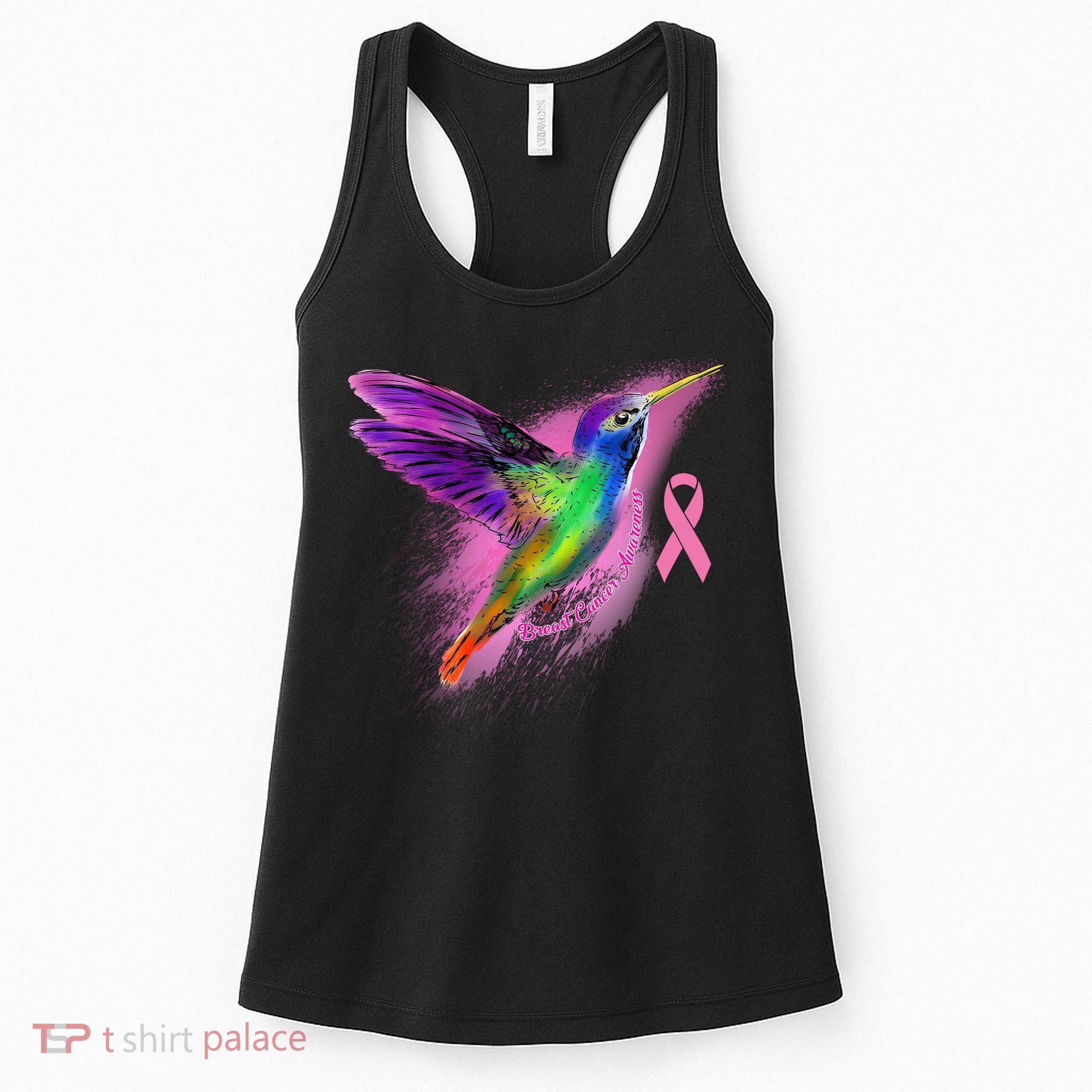 Humming Bird Breast Cancer Awareness Women's Tank Top