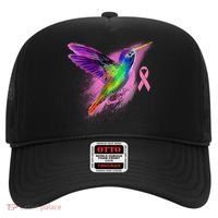 Humming Bird Breast Cancer Awareness Hat thumb 0