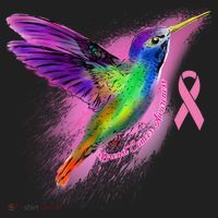 Humming Bird Breast Cancer Awareness Hat thumb 2