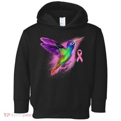 Humming Bird Breast Cancer Awareness Toddler Hoodie