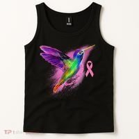 Humming Bird Breast Cancer Awareness Tank Top thumb 2