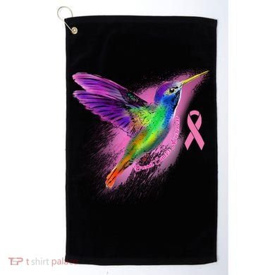 Humming Bird Breast Cancer Awareness Golf Towel