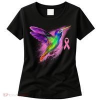 Humming Bird Breast Cancer Awareness Women's T-Shirt thumb 0