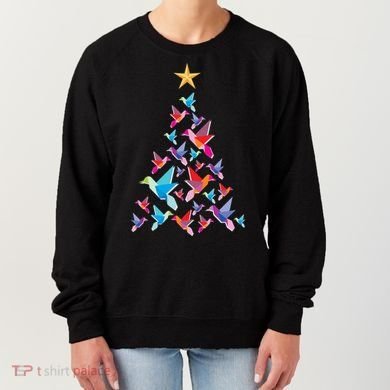 Humming Bird Christmas Tree Women's Sweatshirt