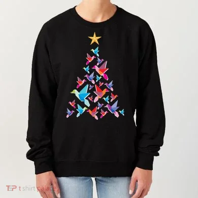 Humming Bird Christmas Tree Women's Sweatshirt