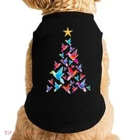 Humming Bird Christmas Tree Doggie Tank thumb 0