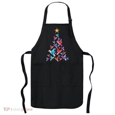 Humming Bird Christmas Tree Apron