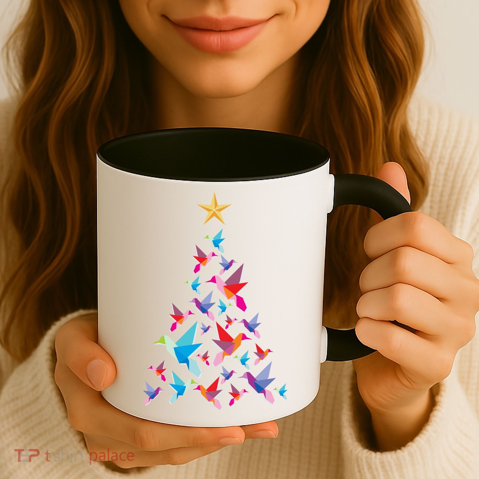 Humming Bird Christmas Tree Coffee Mug