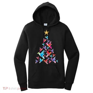 Humming Bird Christmas Tree Women's Hoodie