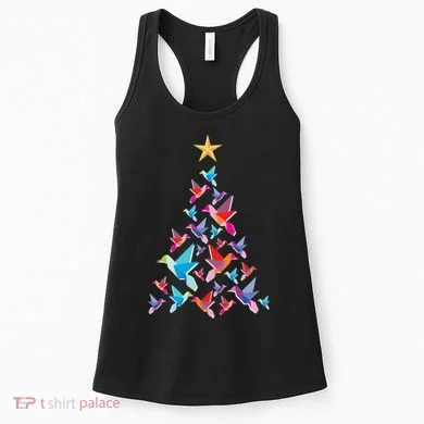 Humming Bird Christmas Tree Women's Tank Top