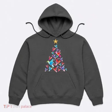 Humming Bird Christmas Tree Hoodie