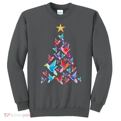 Humming Bird Christmas Tree Sweatshirt