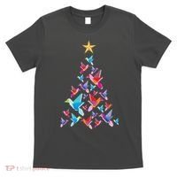 Humming Bird Christmas Tree T-Shirt thumb 0