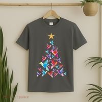 Humming Bird Christmas Tree T-Shirt thumb 2