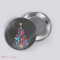 Humming Bird Christmas Tree Button thumb 0