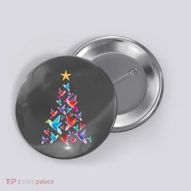Humming Bird Christmas Tree Button
