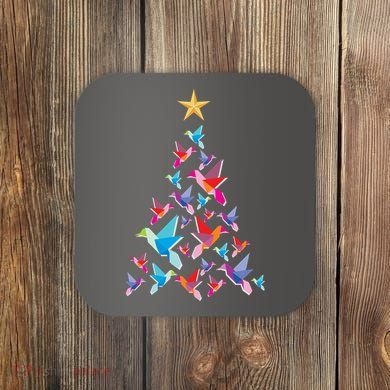 Humming Bird Christmas Tree Coaster