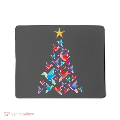 Humming Bird Christmas Tree Mousepad