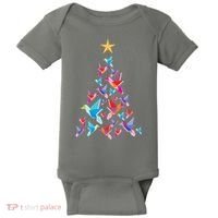 Humming Bird Christmas Tree Baby Bodysuit thumb 0