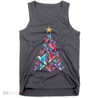 Humming Bird Christmas Tree Tank Top thumb 0