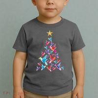 Humming Bird Christmas Tree Toddler T-Shirt thumb 2