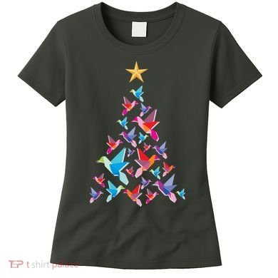 Humming Bird Christmas Tree Women's T-Shirt