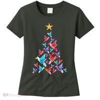 Humming Bird Christmas Tree Women's T-Shirt thumb 0
