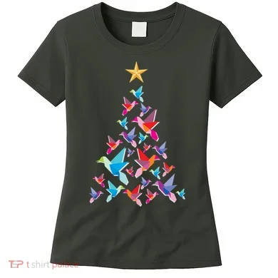 Humming Bird Christmas Tree Women's T-Shirt