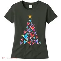 Humming Bird Christmas Tree Women's T-Shirt thumb 0