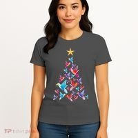 Humming Bird Christmas Tree Women's T-Shirt thumb 4