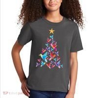 Humming Bird Christmas Tree Kids T-Shirt thumb 2
