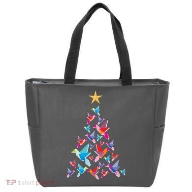 Humming Bird Christmas Tree Tote Bag