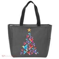 Humming Bird Christmas Tree Tote Bag thumb 0