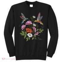 Humming Birds Flowers Sweatshirt thumb 0