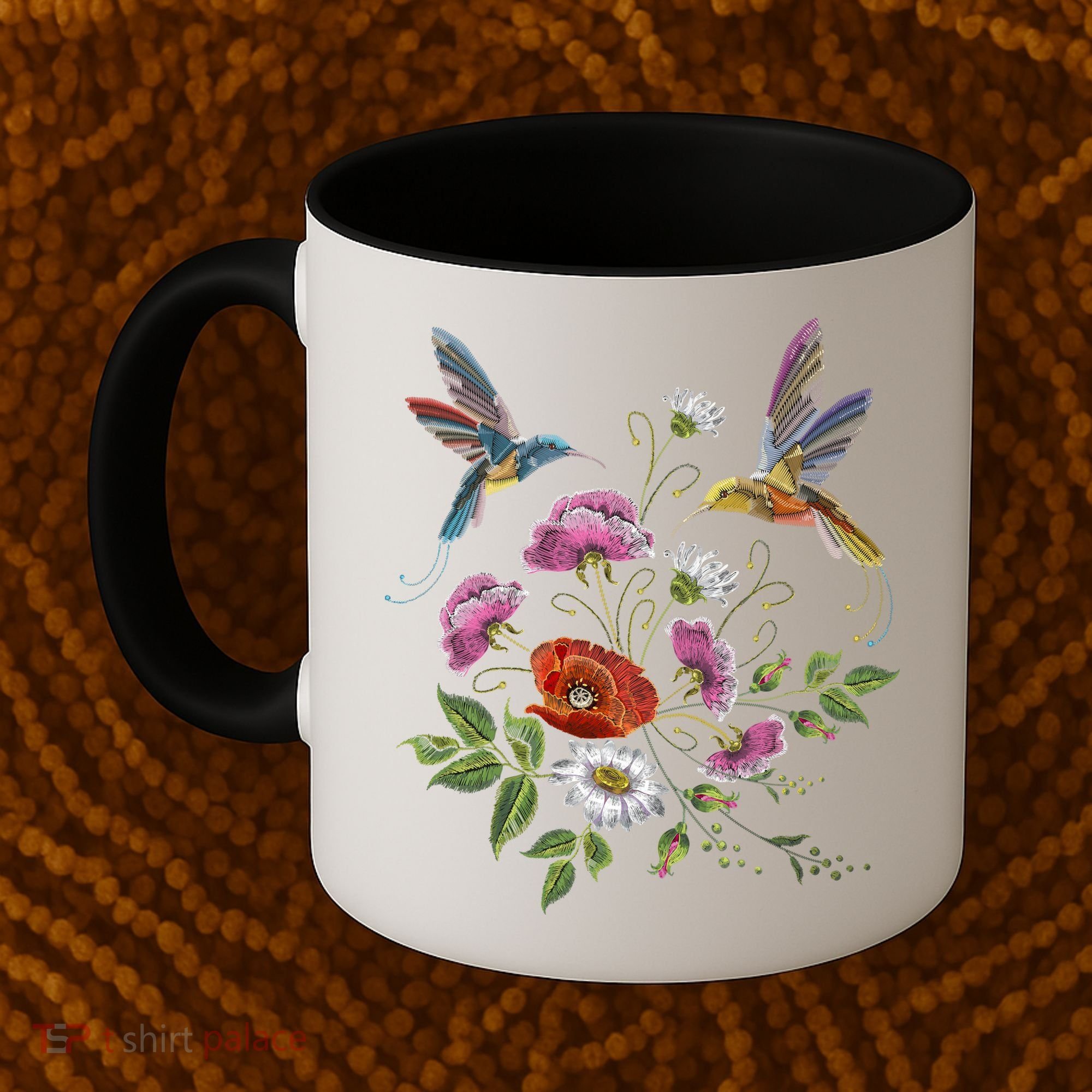 Humming Birds Flowers Coffee Mug