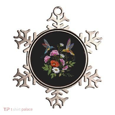 Humming Birds Flowers Ornament