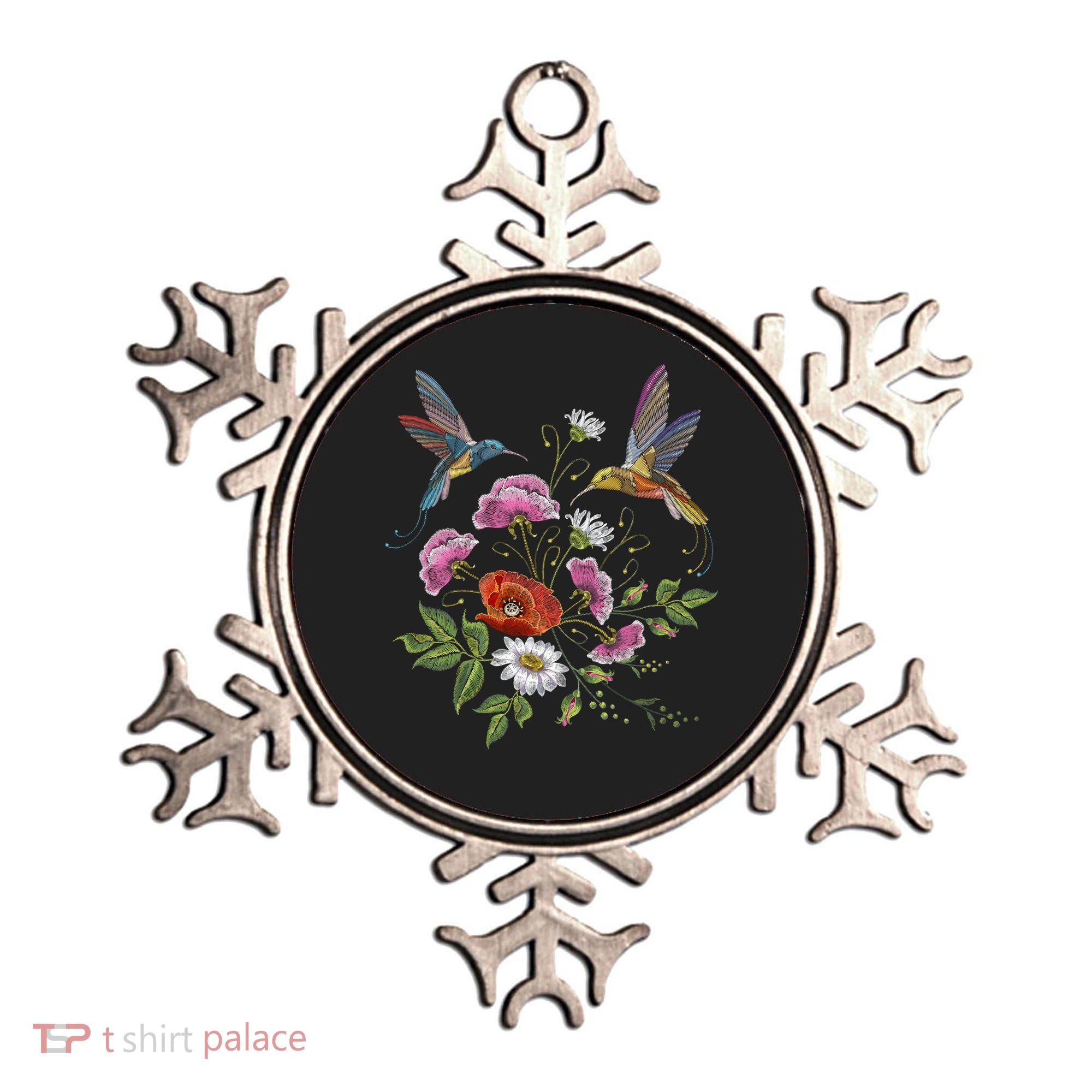 Humming Birds Flowers Ornament
