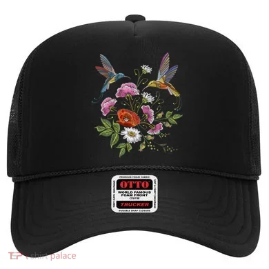 Humming Birds Flowers Hat