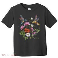Humming Birds Flowers Toddler T-Shirt thumb 0