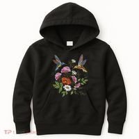 Humming Birds Flowers Kids Hoodie thumb 0