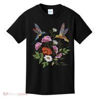 Humming Birds Flowers Kids T-Shirt thumb 0