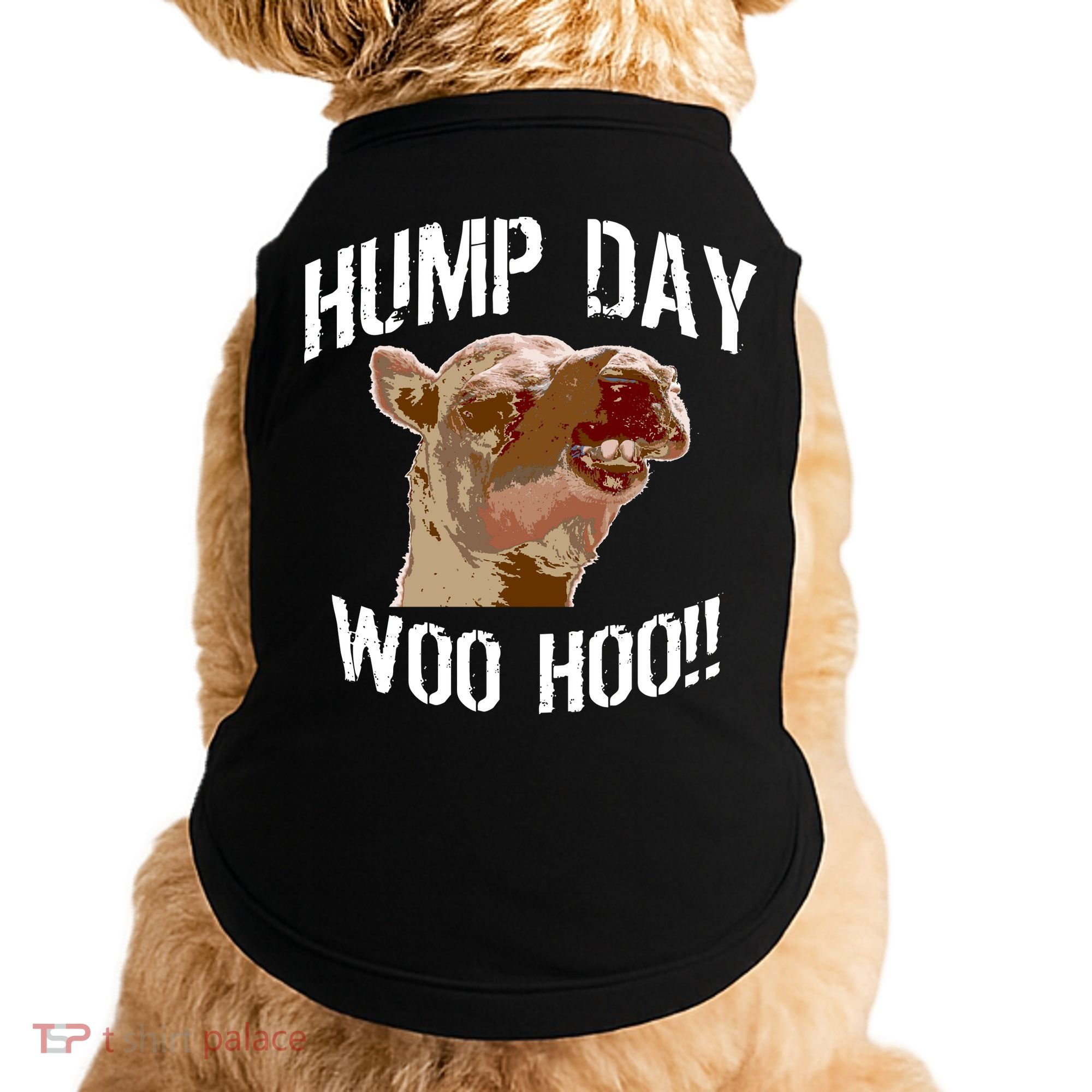 Hump Day Woo Hoo Camel Face Doggie Tank