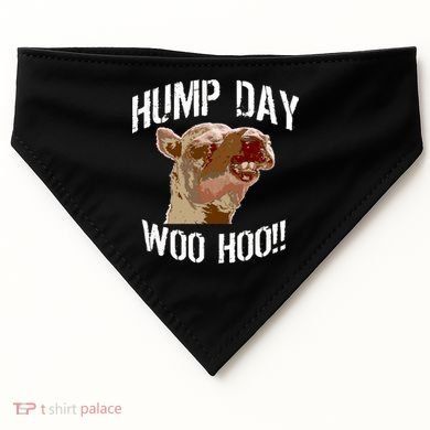 Hump Day Woo Hoo Camel Face USA-Made Doggie Bandana