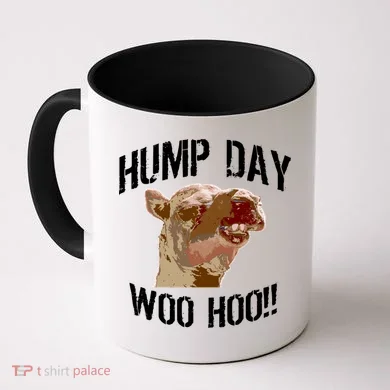 Hump Day Woo Hoo Camel Face Coffee Mug